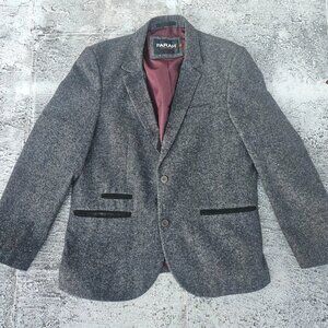 Farah Vintage Men Blazer Two Button Sport Coat Jacket Wool Blend Size XL
